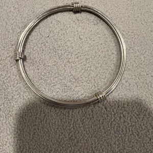 Chic Silver Bangle Bracelet